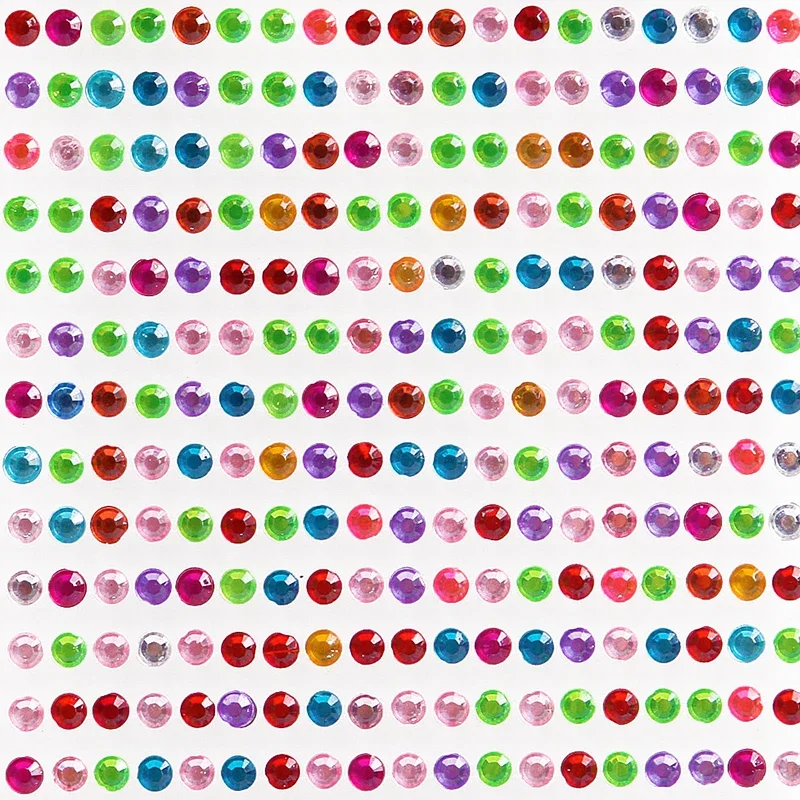 12 farben Party Festival Dekoration Gesicht Körper Farbige Diamanten Juwelen Aufkleber 437 Pcs/blatt Selbstklebende Lidschatten Diamant