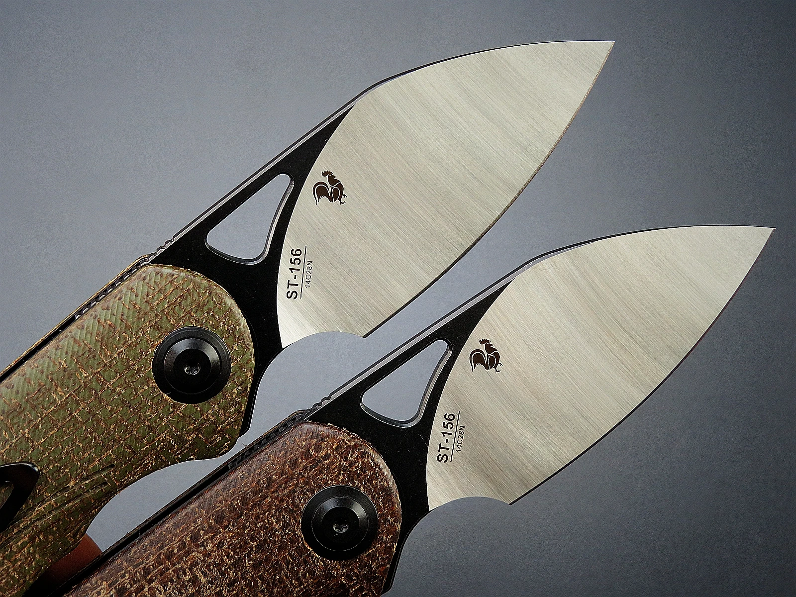 Sitivien ST156 Pocket Folding Knife 14C28N Steel Blade  G10/Micarta Handle EDC Tool for Camping Hiking Survival Collection