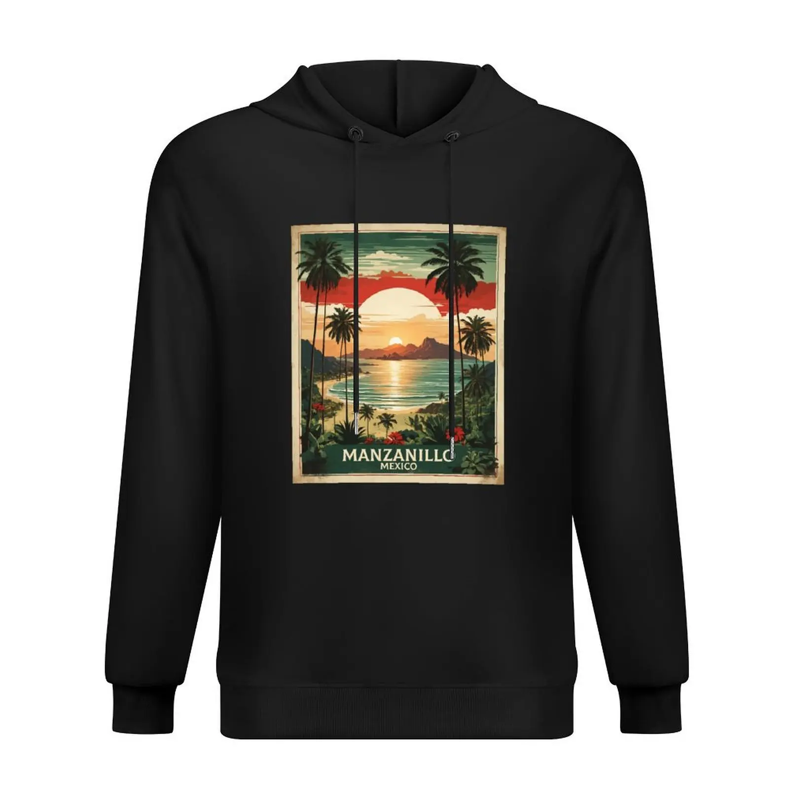 

Manzanillo Colima Mexico Vintage Travel Tourism Hoodie blouse men clothes male clothes men's sweat-shirt hoodies for men