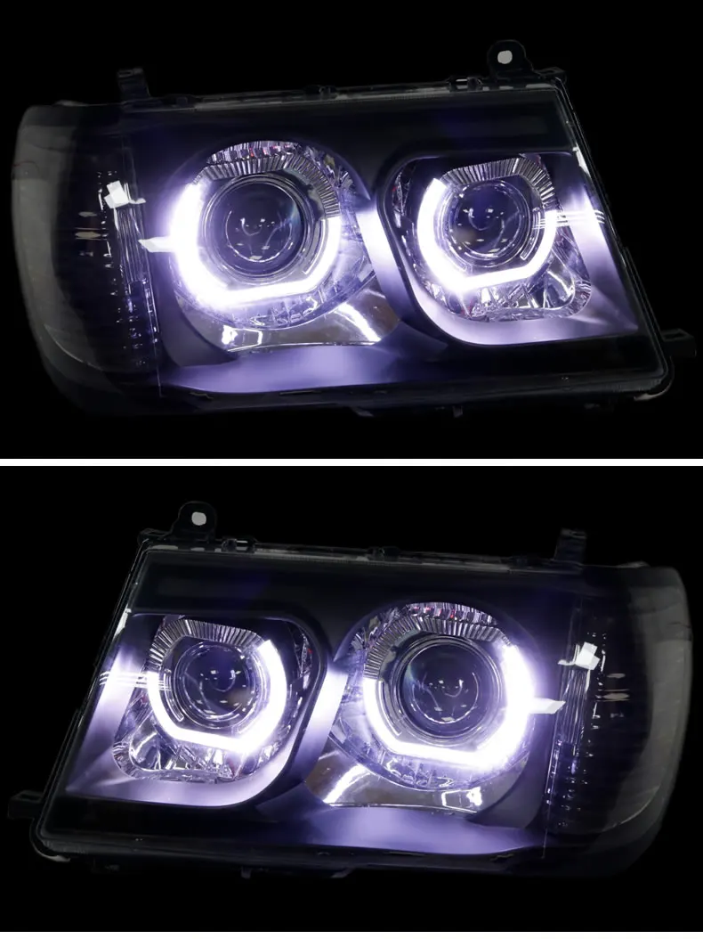 Car bumper cruiser headlamp prado headlight LC100 4500 1998~2007y hid xenon LED DRL car accessories head light prado fog light