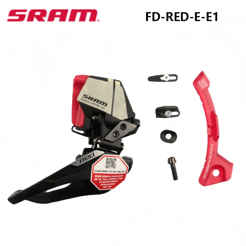 

Передний переключатель SRAM RED AXS E1, 2x12 скоростей, аккумулятор не входит в комплект, черные оригинальные детали FD-RED-E-E1