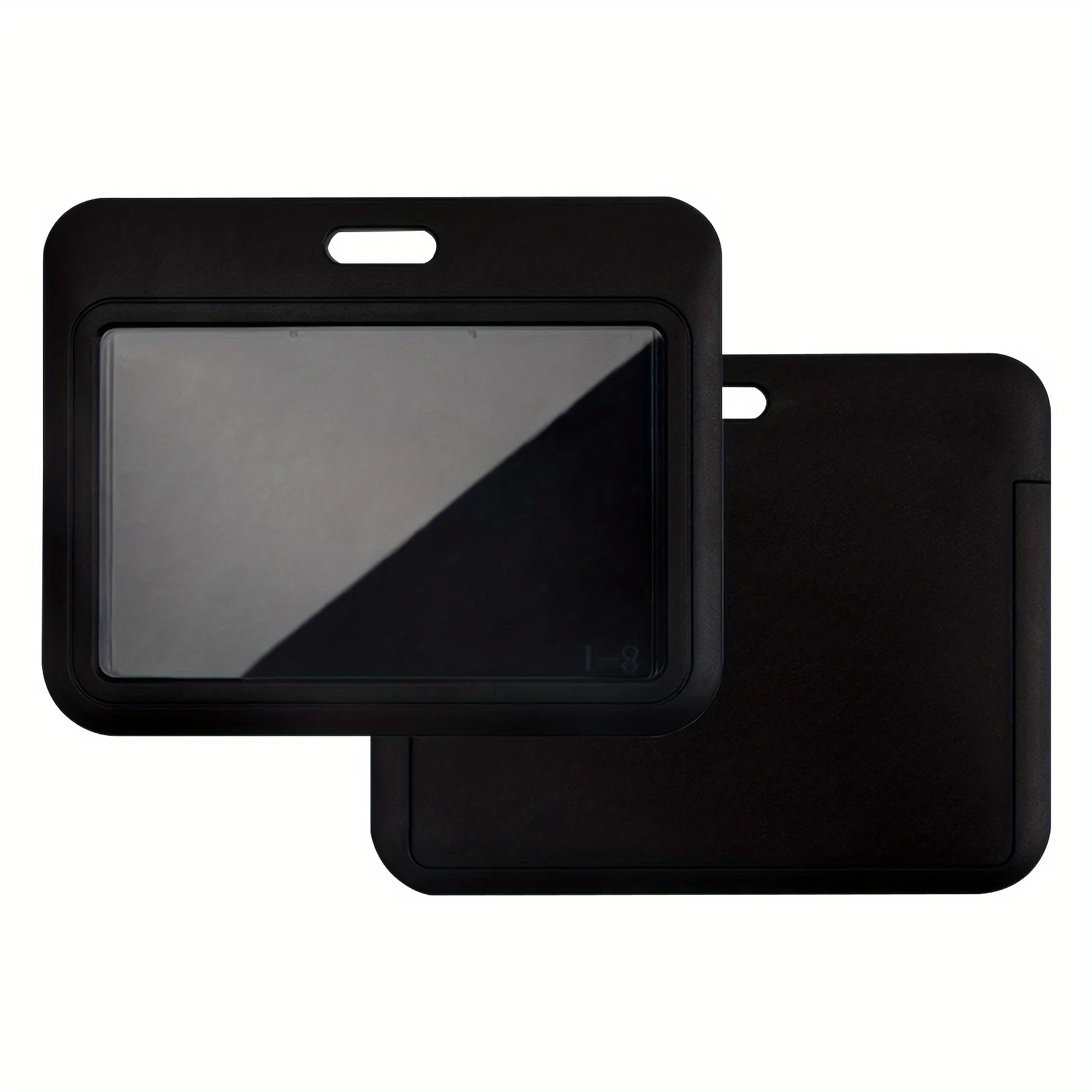 1PC Sliding Card Cover ID Name Badge Holder Pass Bus Work Card Cover Protectors Chest Pocket Women Students Card Holder Badge