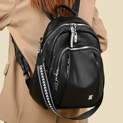 Borsa da donna di vendita calda 2024nuovo zaino alla moda in materiale di lusso PU con borsa da viaggio da donna Versatile di buona qualità