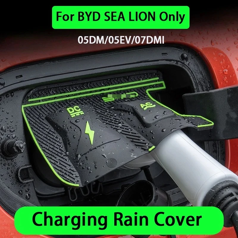 Funda Protectora Impermeable para el Puerto de Carga de Autos Eléctricos BYD Sealion 05DM 05EV Sealion 06 07DMI 07EV