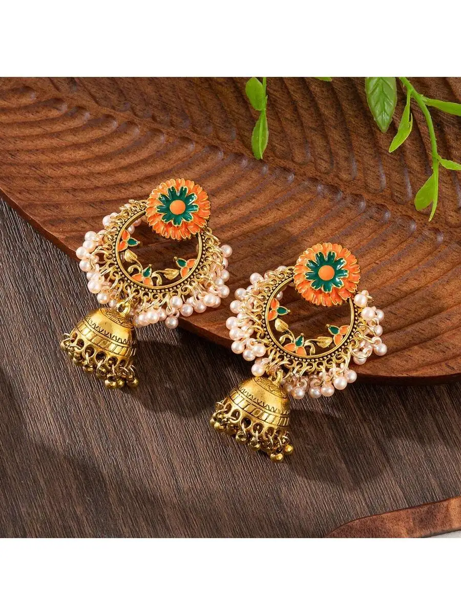 Faux Pearl Tassel Drop Earrings