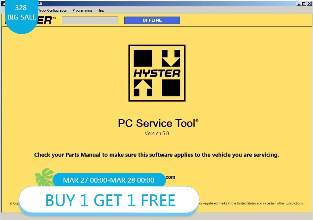 TruckEPC Hyster PC Service Tool V5.16 PCST+License for Mult PCs