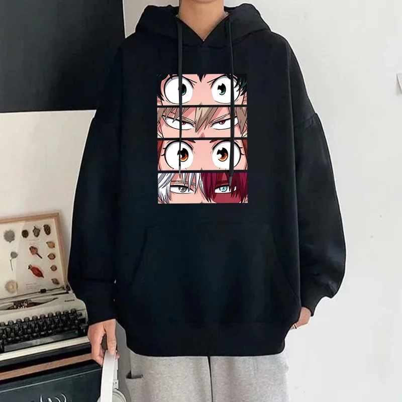 Fashion Hoodies Funny Anime Deku Bakugou Katsuki Todoroki Shoto Hoodie Harajuku Sweatshirts Women Long Sleeve Clothes