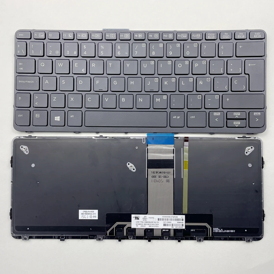 

Клавиатура с испанской подсветкой для HP Pro x2 612 G1 755497-031 76641-071