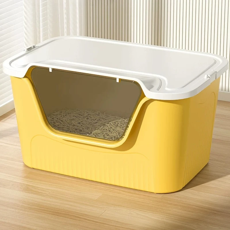 Luxury Closed Hiding Drawer Litter Box Sandbox Large With Hole Litter Box Defecation Training Areneros De Gatos Cat Supplies