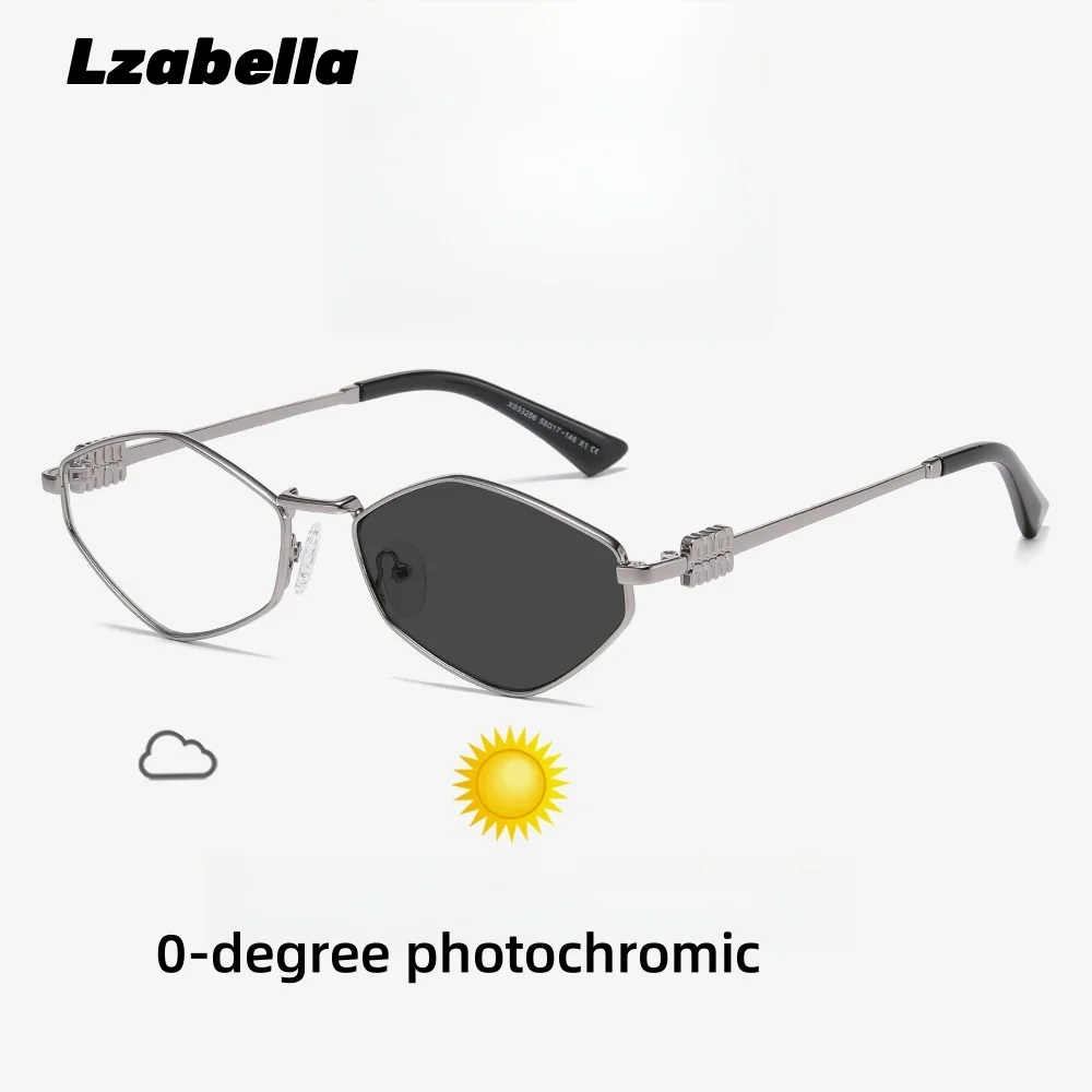 

MOMOJA Fashion Prescription Glasses Women Alloy Frame 0° Photochromic Lenses Custom For Myopia Or Astigmatism XS33256