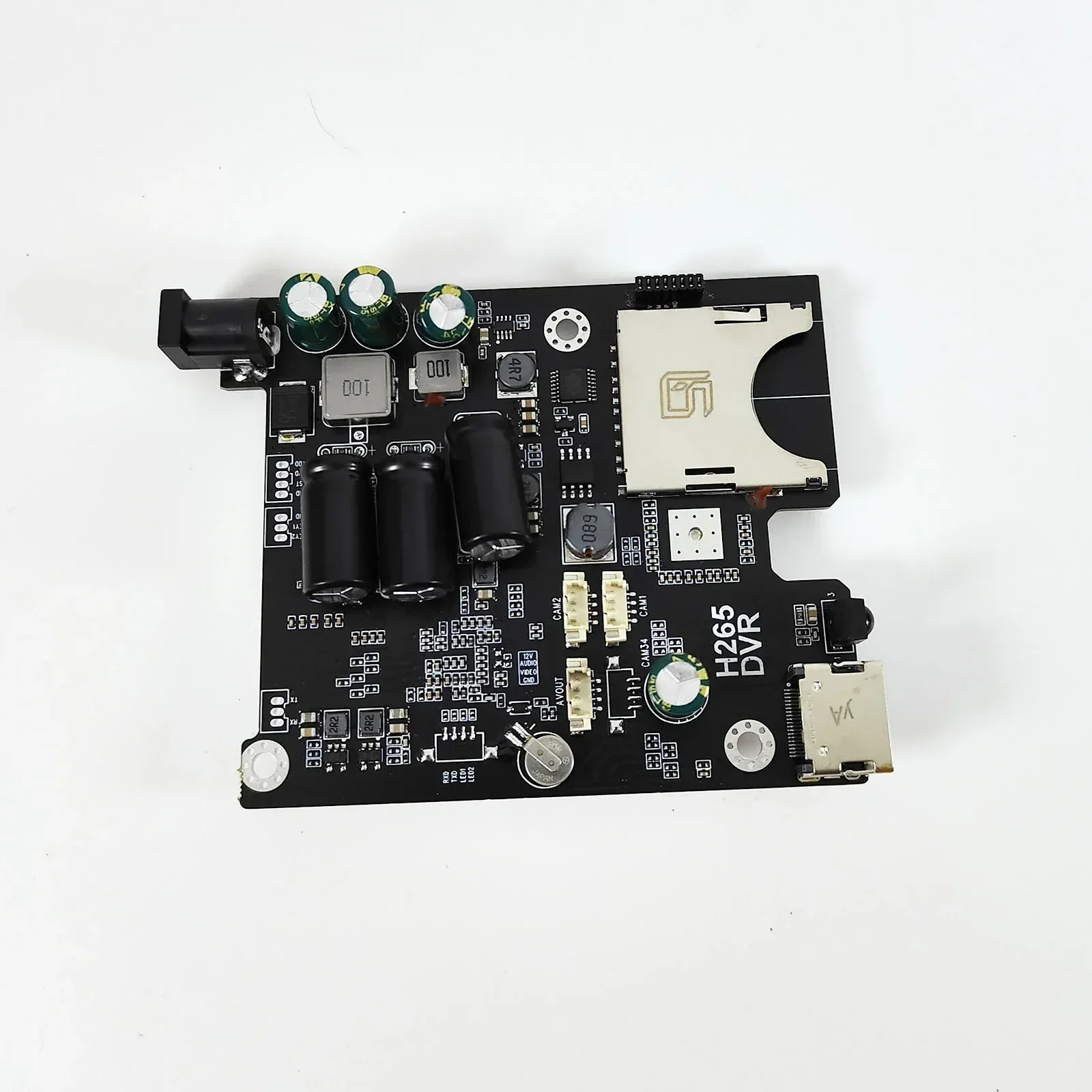2CH AHD TVI DVR PCB Board with remote control HD 1080P Real-time Mini Vehicle Mobile bus DVR Board support 128GB sd Card