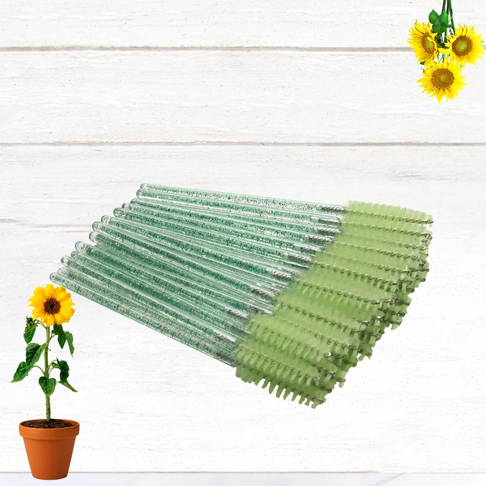 100 قطعة فرشاة رمش المتاح الانحناء ماكياج أداة لصالون المنزل استخدام المحمولة لاش قضيب عصي الماسكارا فرشاة