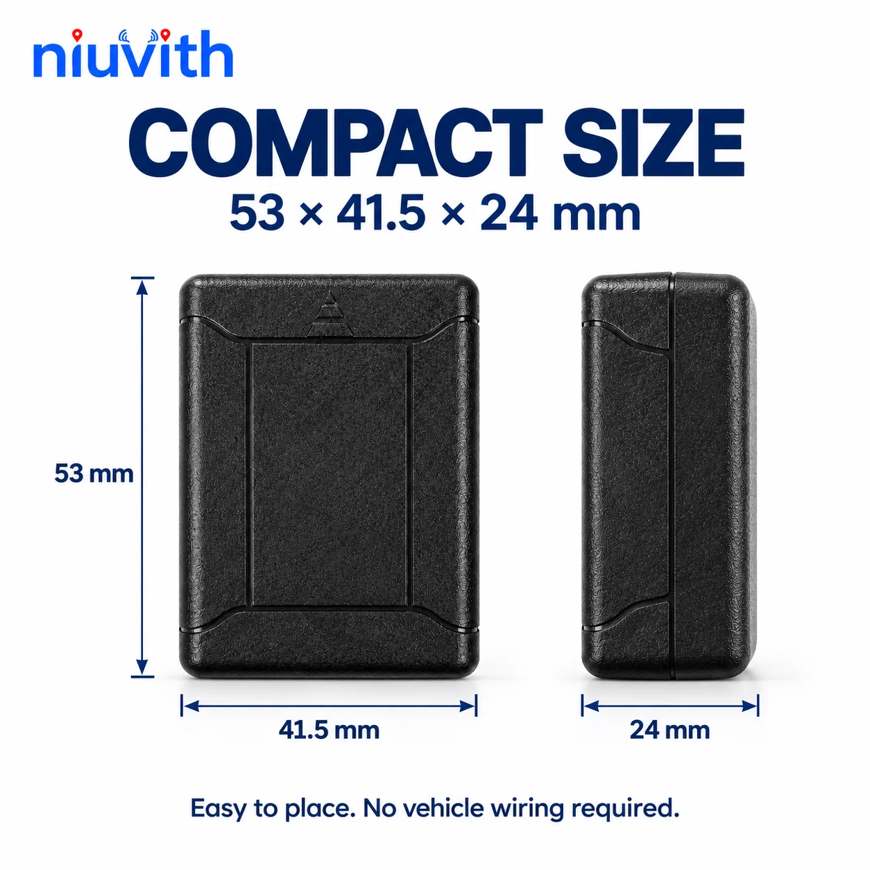 Niuvith 4G GPS Tracker for Car Motorcycle, Smart Vehicle Locator, Anti-Theft Tamper Alarm, Wireless Tracking Device