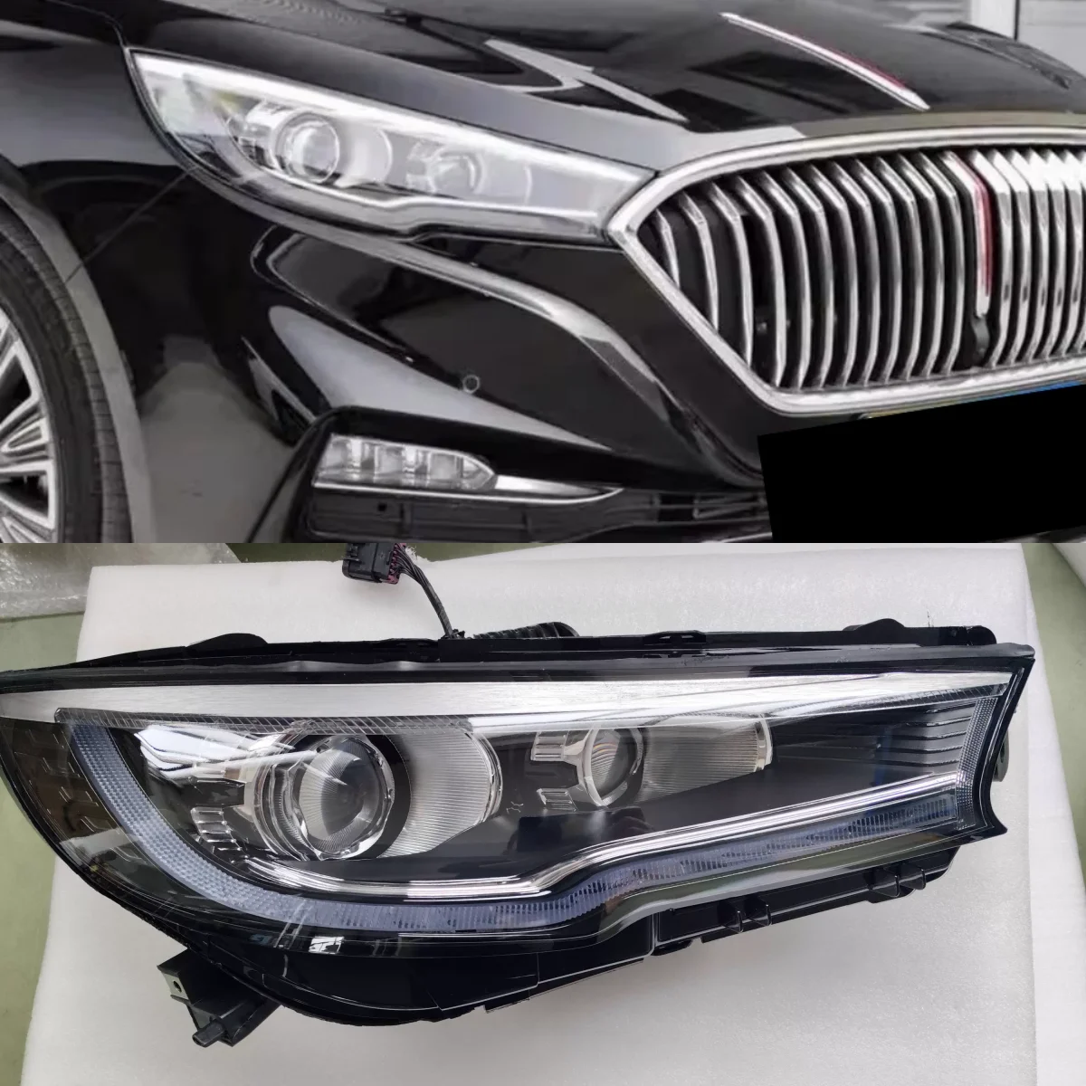 

Передняя фара для Hongqi H5 2018-2022, светодиодный блок фар, дневные ходовые огни, автомобильные аксессуары