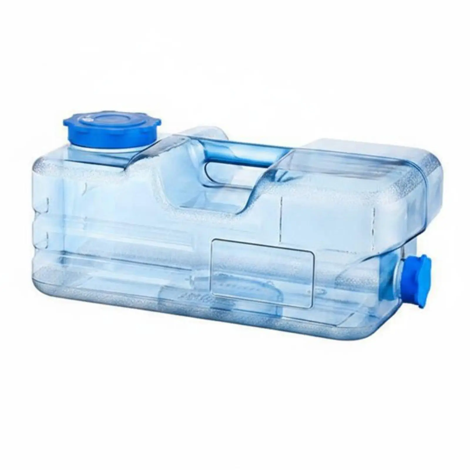 Flat Design Storage Container Food Grade PC Water Dispenser Rectangular Handle Household Water Bottle for Tea Table Living Room