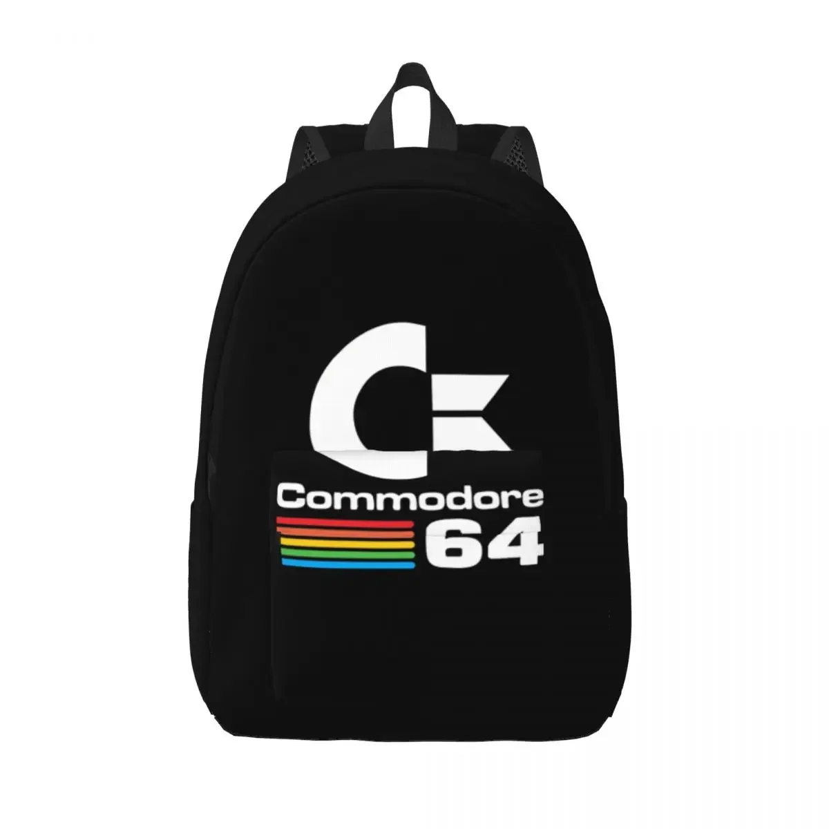 Retro Commodore 64 Travel Canvas Backpack Men Women School Computer Bookbag C64 Amiga Computer College Student Daypack Bags