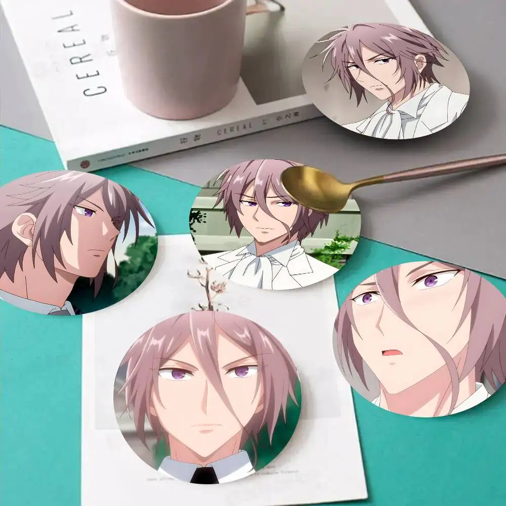 1pc Graham Anime Characters Wooden Coaster Colour Printing Cup Mat Home Desk Decoration Gifts