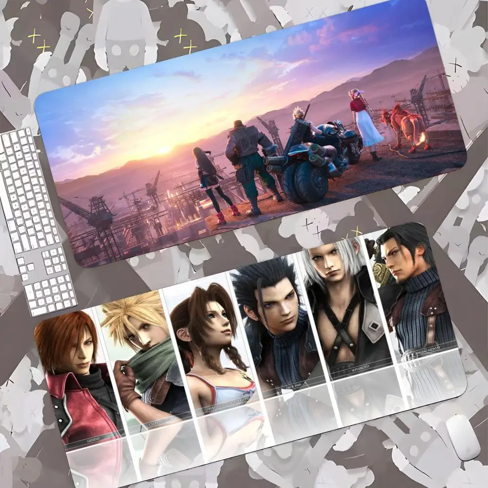 Final Fantasy Mouse Pad Gamer Keyboard Mat Pads Gaming Desk Protector Laptops Large Mousepad Cartoon Deskmat