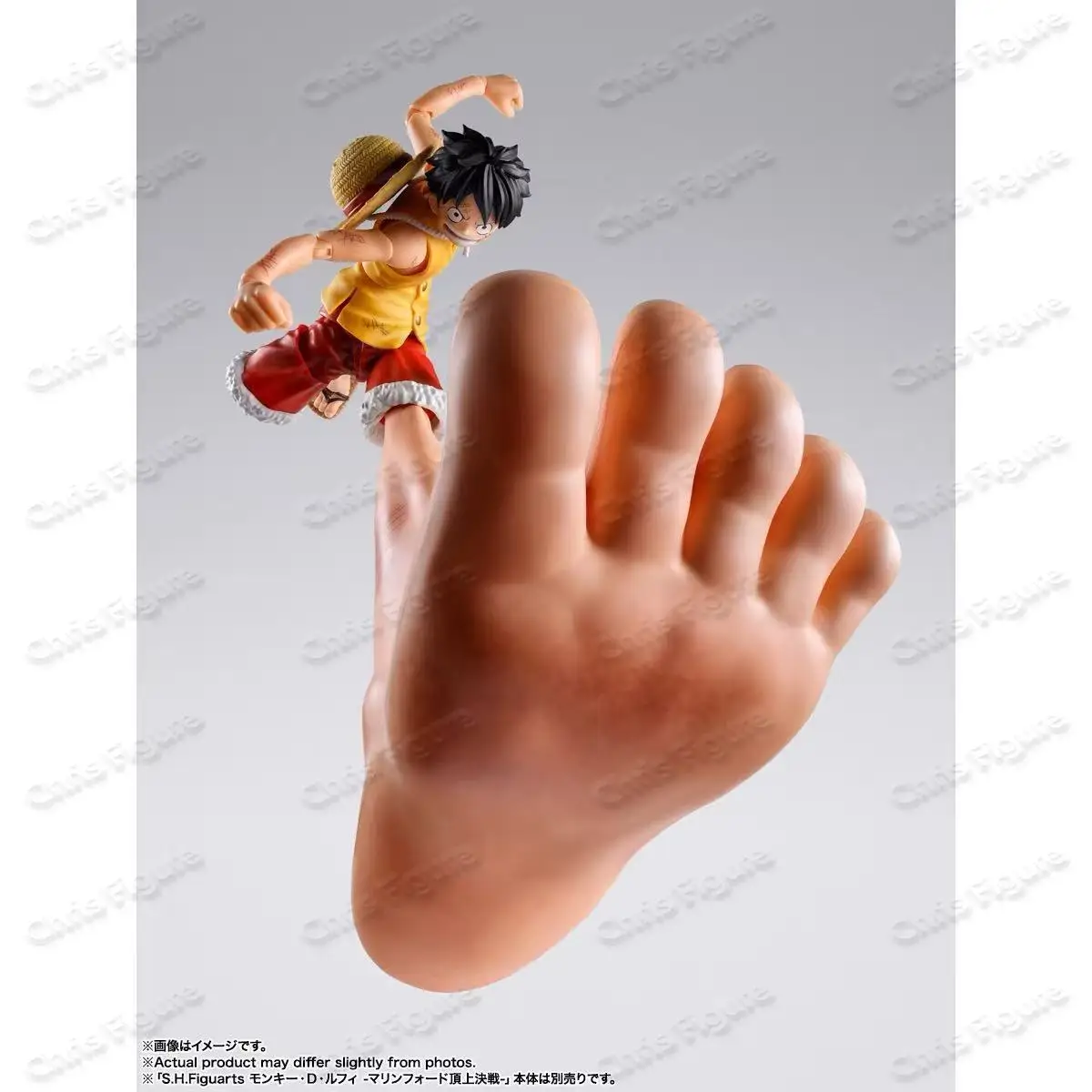 Figura Coleccionable Bandai S.H.Figuarts One Piece SHF Monkey D. Luffy “Gear Third” con Accesorios Opcionales, Batalla de Marineford