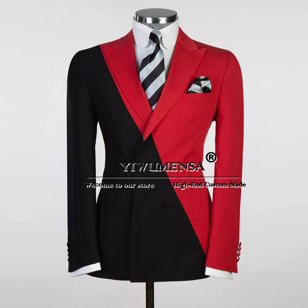 

Уникальный дизайн, сращенные костюмы, мужские повседневные двубортные пиджаки, брюки, комплекты из 2 предметов, умный повседневный пиджак для деловых вечеринок, наряд 2026