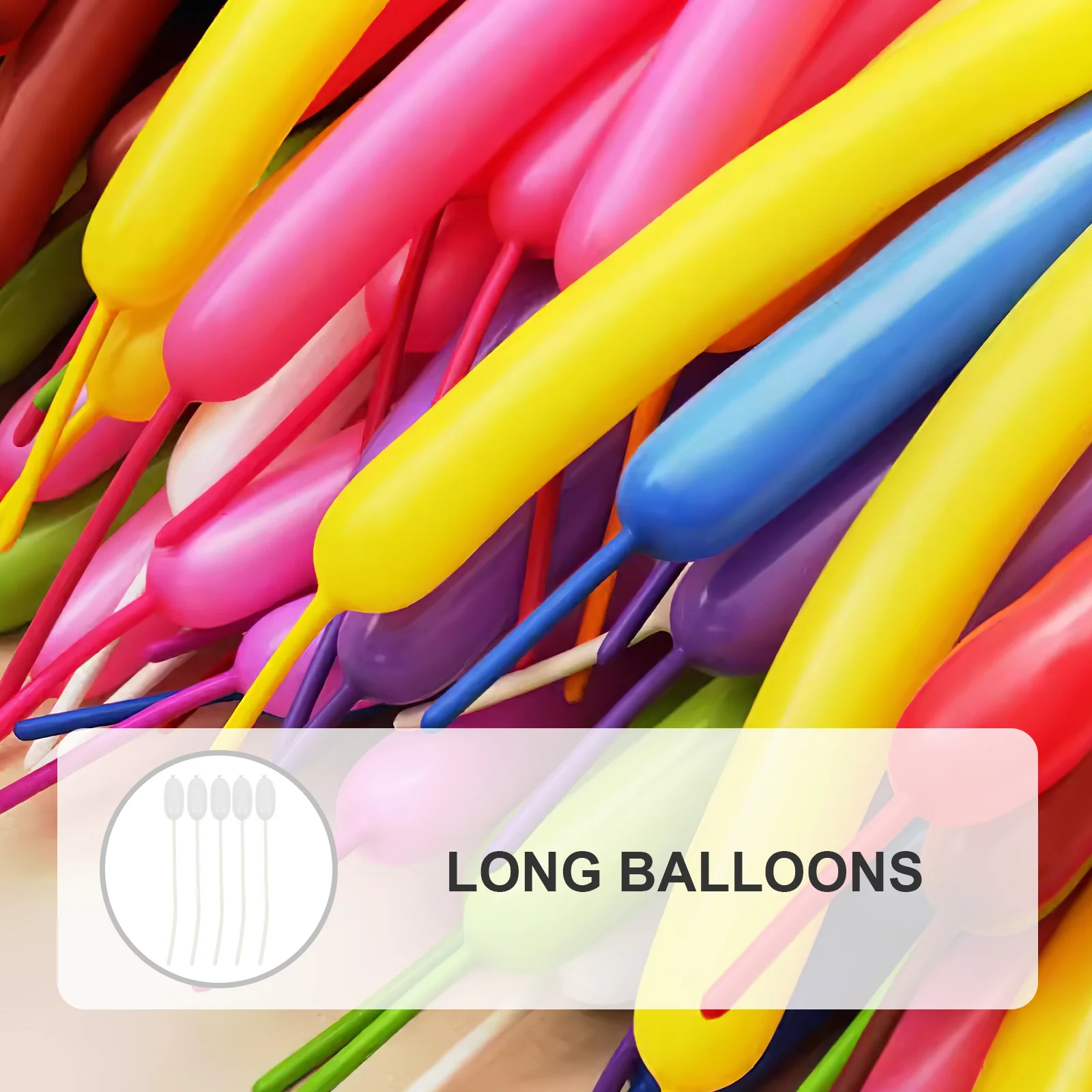 

100Pcs Creative Long Balloons DIY Twisting Latex Balloons for Party Decorations Birthday Wedding Holiday DIY Twisting Balloon