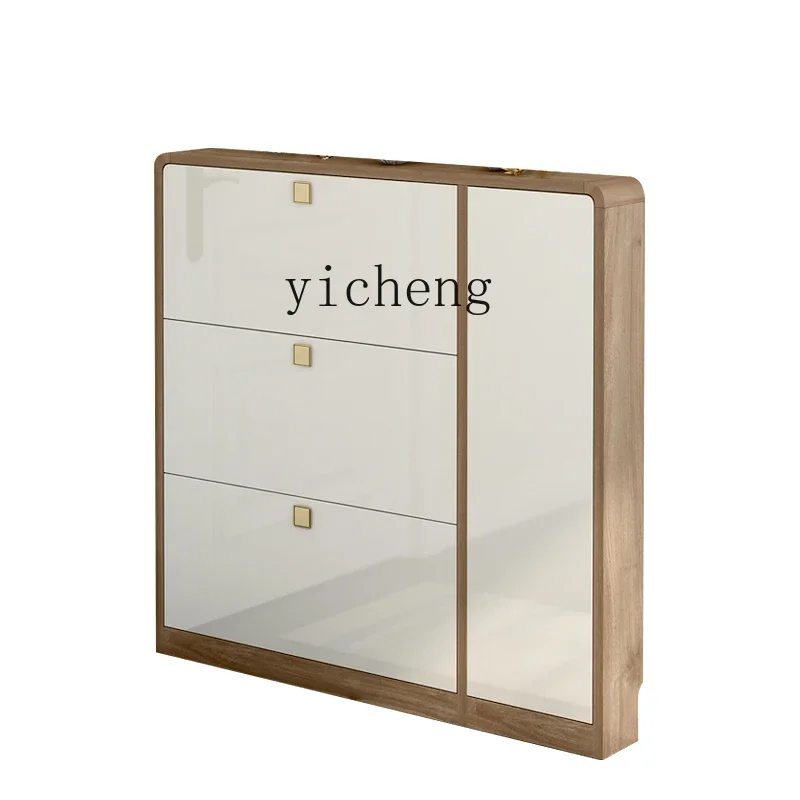 

Ultra-Thin Shoe Cabinet Home Doorway 15cm Modern Minimalist Tilting Shoe Cabinet