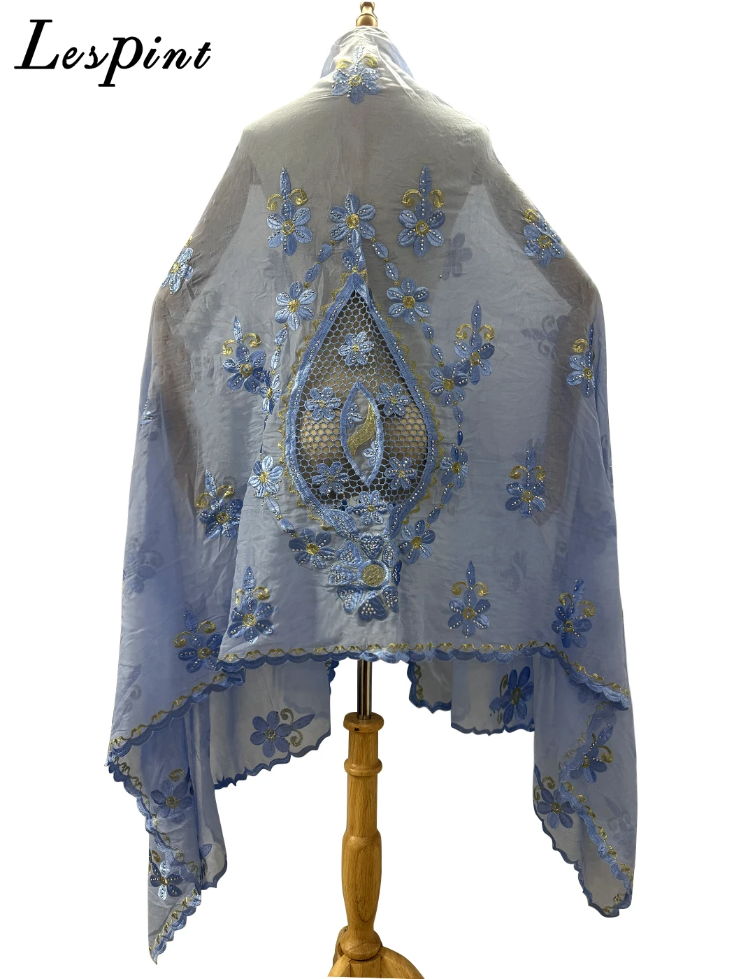 Écharpe de Ramadan pour femmes musulmanes, coton, broderie, évider, prière africaine, Islam, 210x110cm, Shwal, Hiajbs, ensemble de 12 pièces