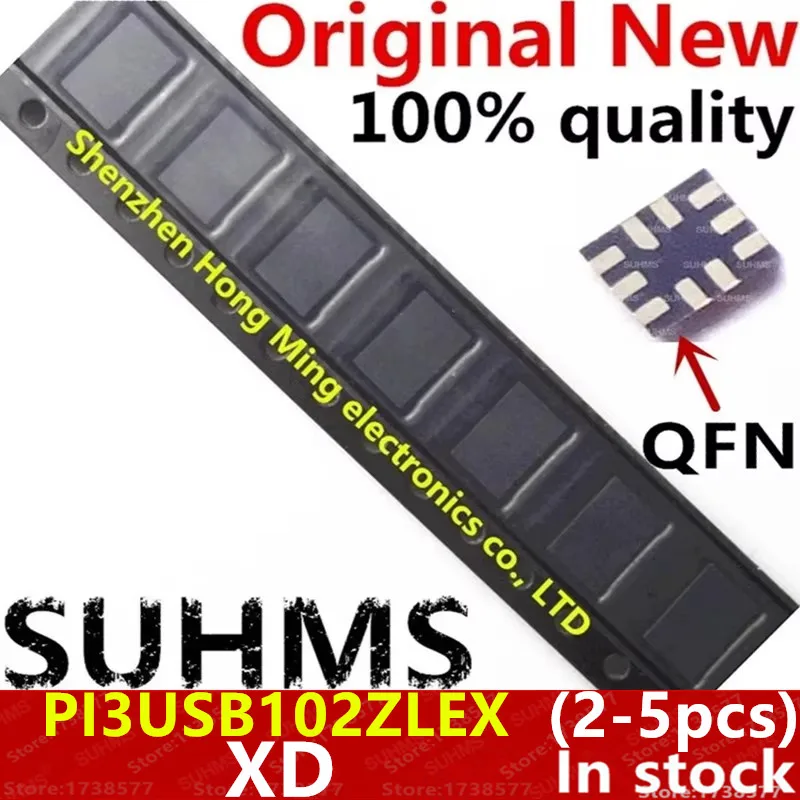 (2-5 قطع) 100% جديد PI3USB102ZLEX PI3USB102 XD QFN-10