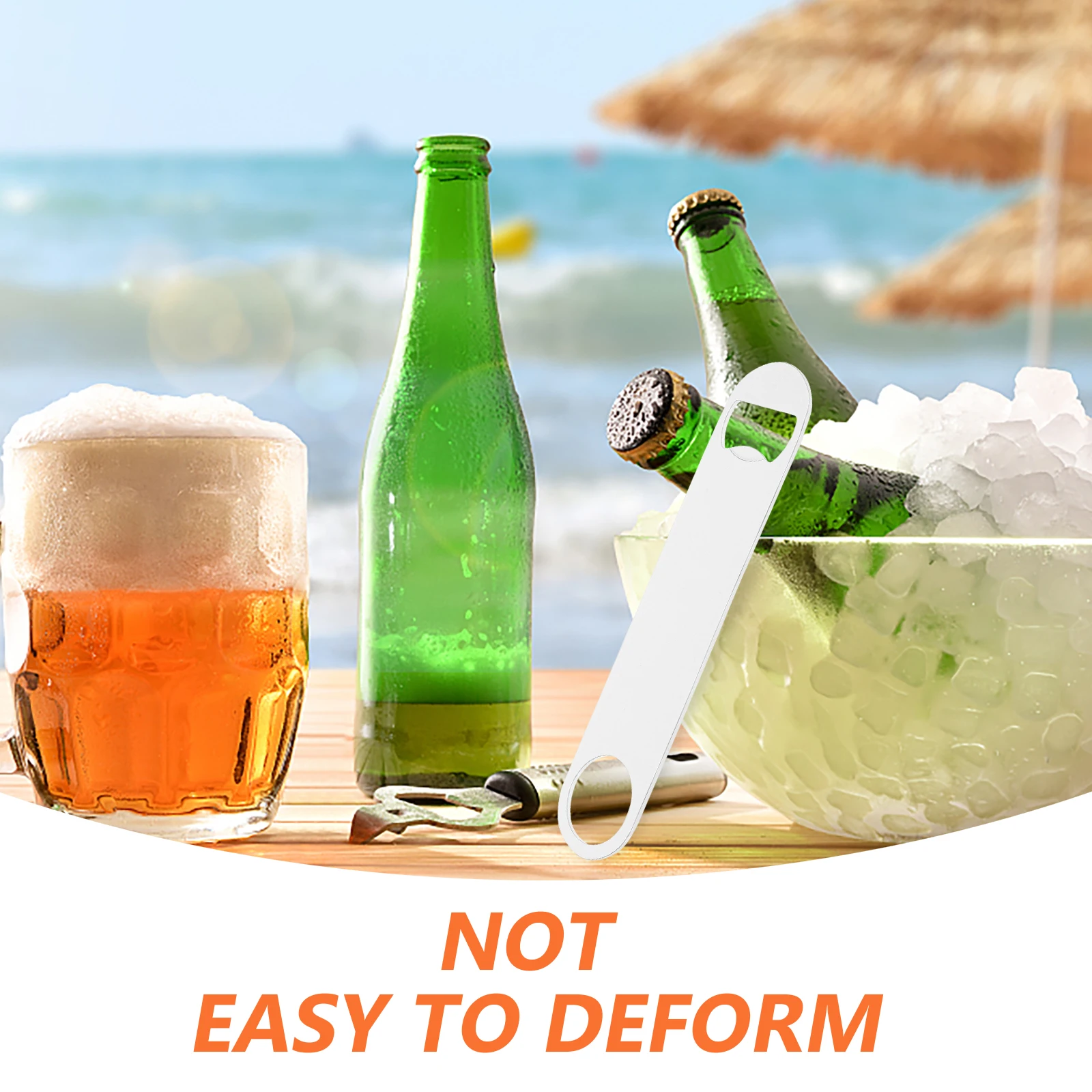 

Stainless Steel Manual Beer Bottle Opener 7 Inch Bottle Lid Remover Durable Metal Beer Opener DIY Sublimation Party Tool