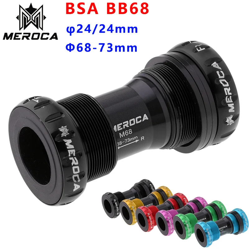 MTB Hollow Bottom Bracket Threaded BB Cycling Aluminum Alloy Waterproof BSA 68/73mm Crank Set Axis Bicycle Accessories