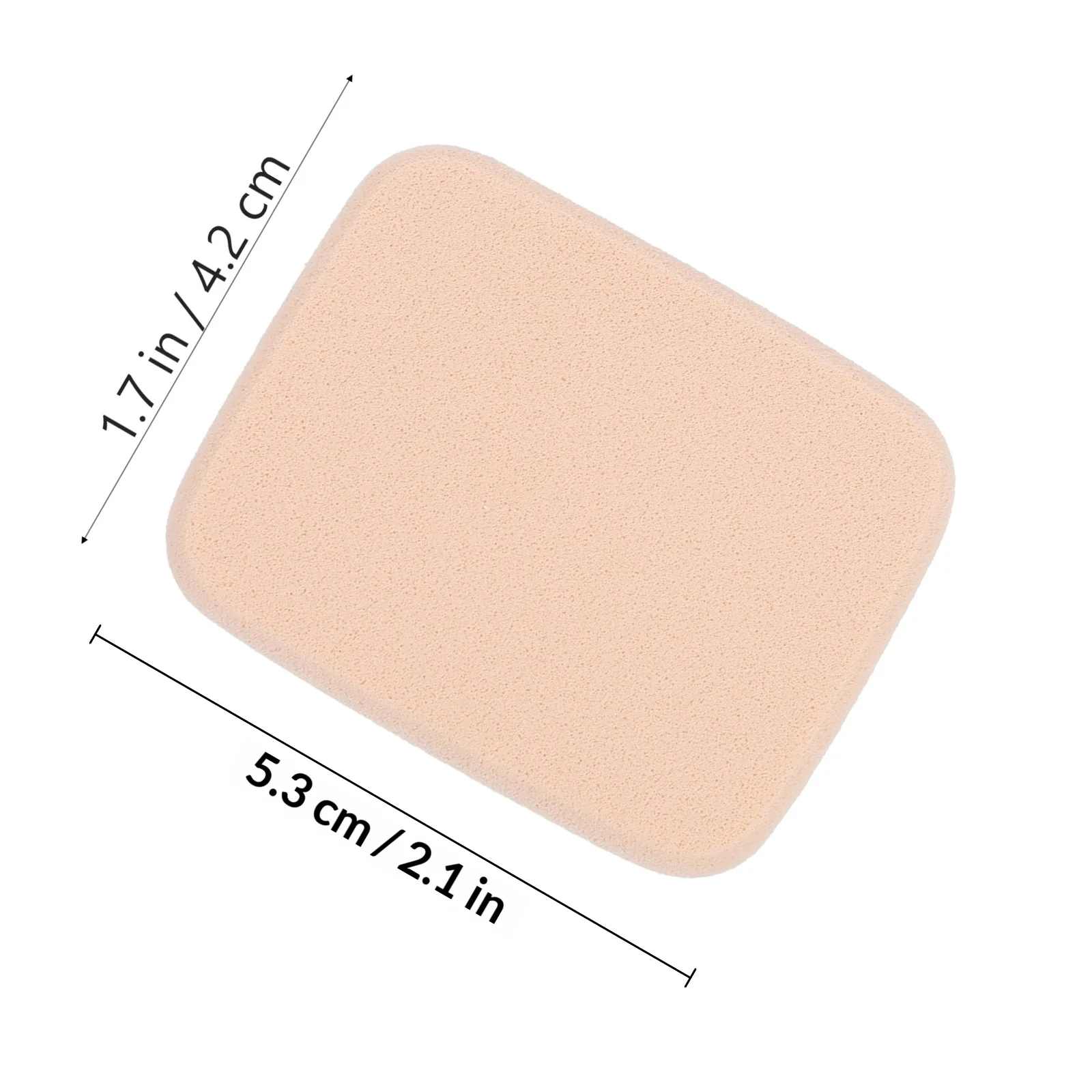 2-teiliger Make-up-Schwamm mit Puderquaste-Box, sanftes Hautpflege-Werkzeug für nahtlose Foundation-Concealer-Anwendung, ideal für Reisen nach Hause