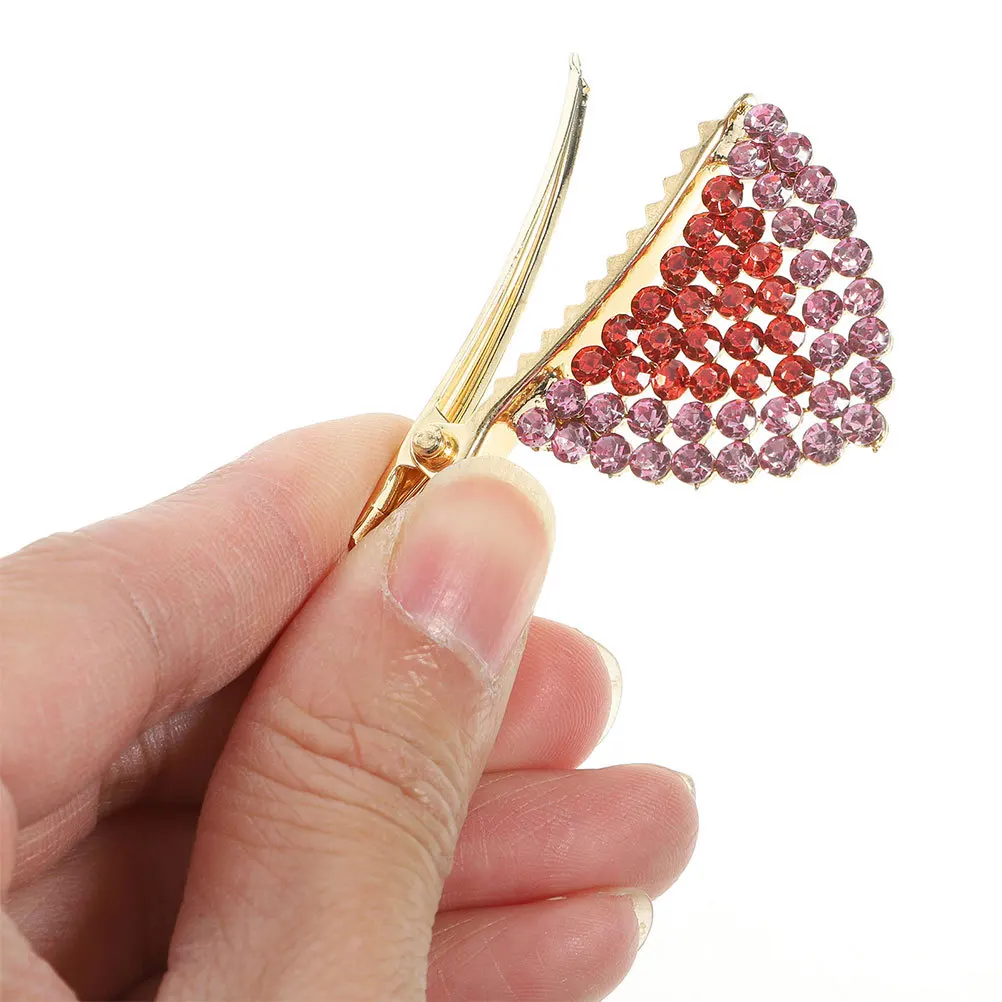 

2Pcs Cat Ears Hair Clips Rhinestone Sparkling Alligator Bobby Pins Non Slip Cute Hair Accessories for Women Parties