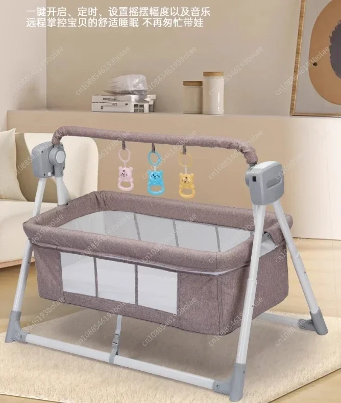 Baby Multi-functional Electric Cradle, Cradle, Rocking Chair, Newborn Smart Coax Baby, Bedside Bed Sleeping Basket