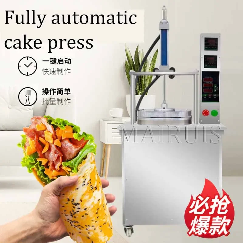Máquina para hacer tortitas multifuncional hidráulica automática comercial, máquina para hacer tortitas de pato asado, máquina para hacer pasteles de maíz, Roti Maker