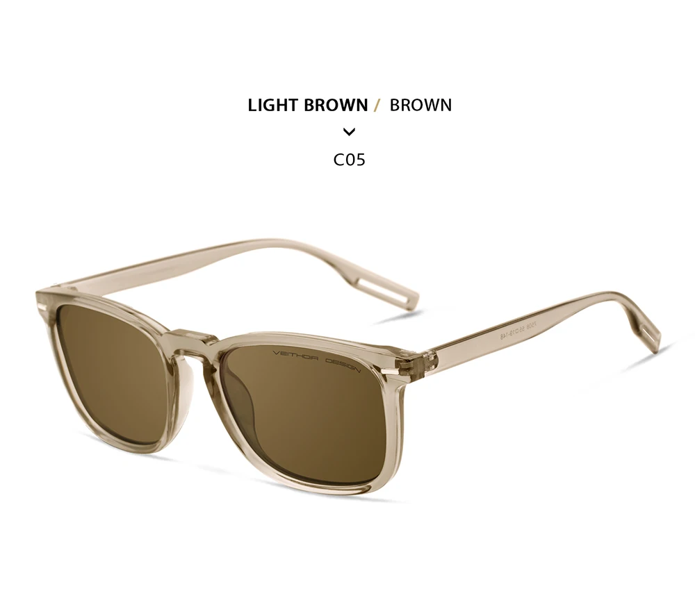 VEITHDIA Modische, klassische, polarisierte Herren-Sonnenbrille, Fahrbrille für Männer, photochrome Sonnenbrille mit UV400-Schutz – Detail 18