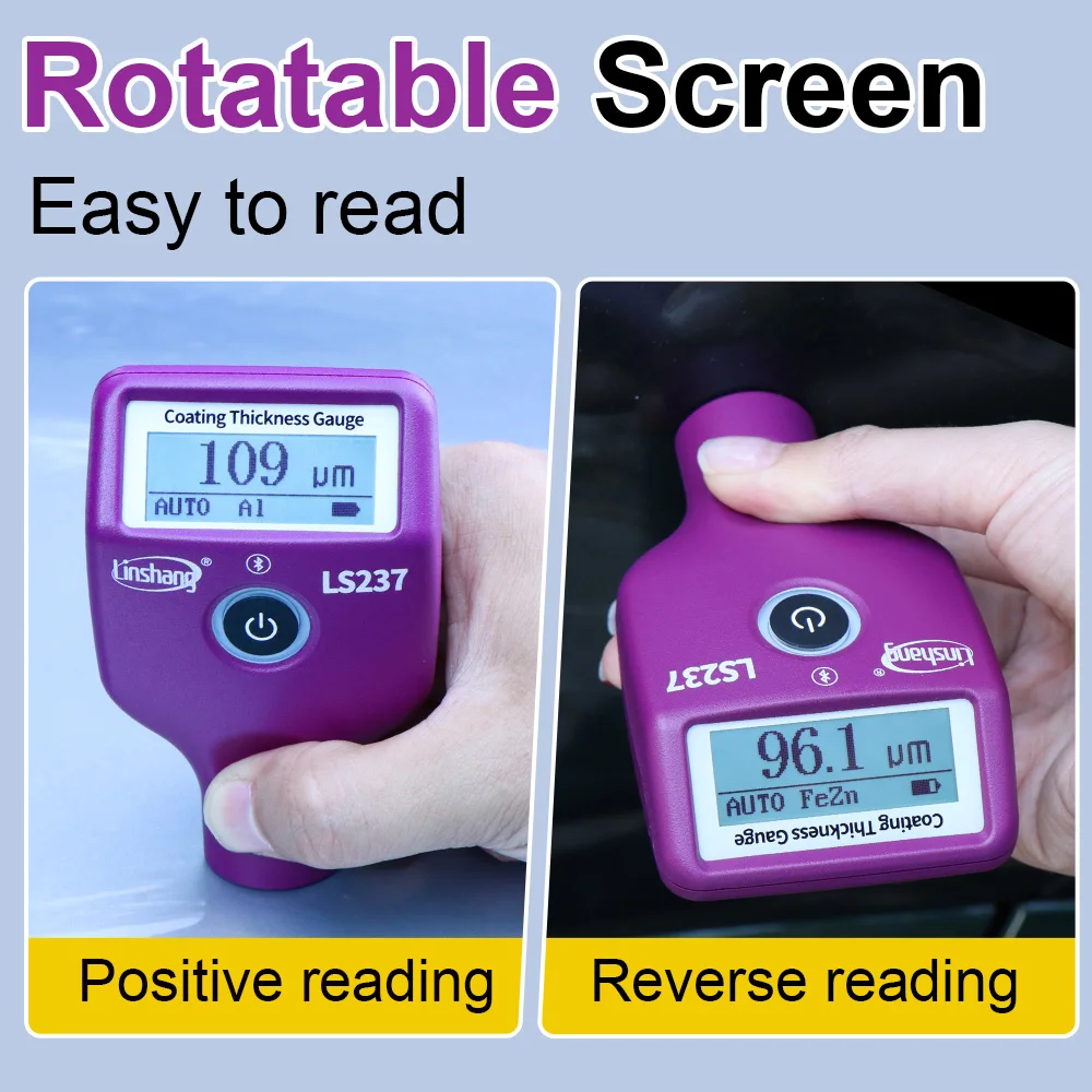 مقياس سمك الطلاء مقياس سمك الطلاء الرقمي مقياس طلاء السيارة 3500μm سعر المصنع الاحترافي LS237