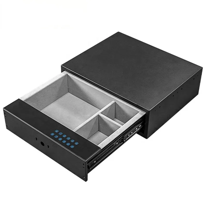 Luxury Fingerprint safe Jewelry Digital  Wardrobe Drawer hidden safe box