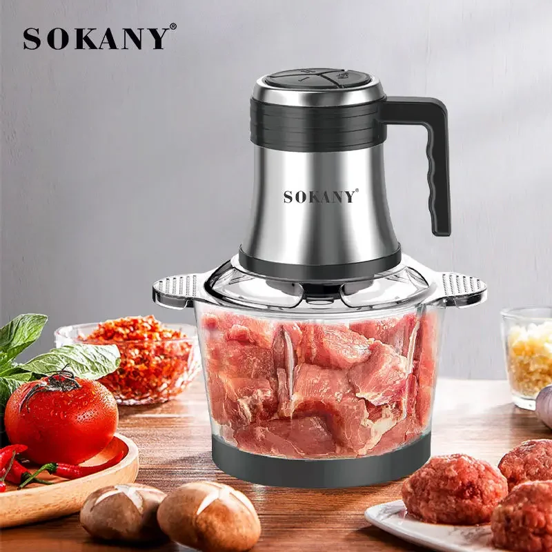 3L Electric Meat Grinder 800W Powerful Multifunctional Home Appliance Food Processor Meat Vegetables Blender Grinder