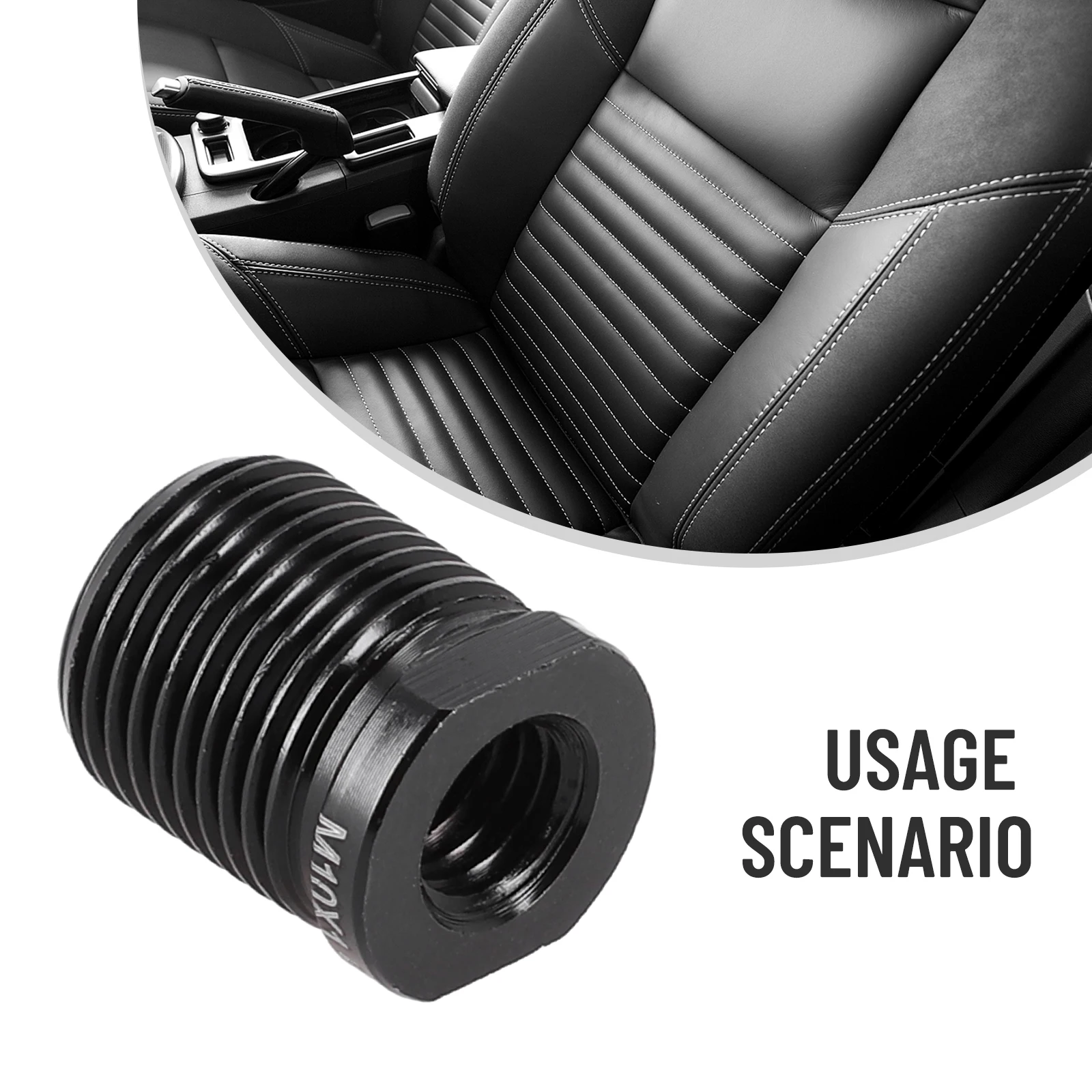 1pcs Car Shift Knob Thread Adapter Nut Insert Car Kit Aluminum Alloy 5 Different Size*1.25, M10*1.25,M8*1.25,M10*1.5,M14*1.5