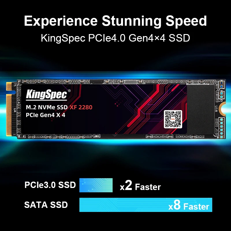 KingSpec SSD NVMe M.2 512GB 1TB 2TB Internal Solid State Hard Disk M2 PCIe 4.0x4 2280 SSD Drive HDD For PS5 Laptop PC Desktop