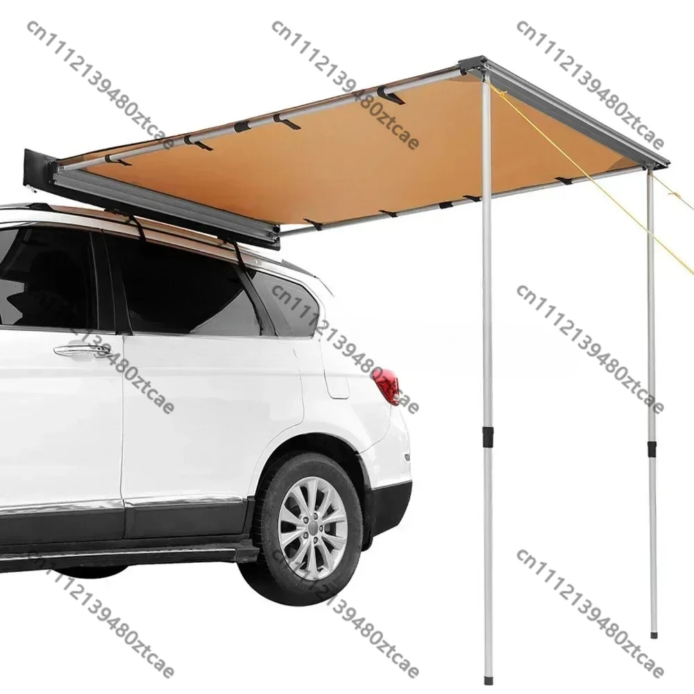 Foldable Car Side Awning Waterproof Roof Canopy Outdoor Off Road Vehicle Side Shelter Sun Shade Extension Cover for Camping