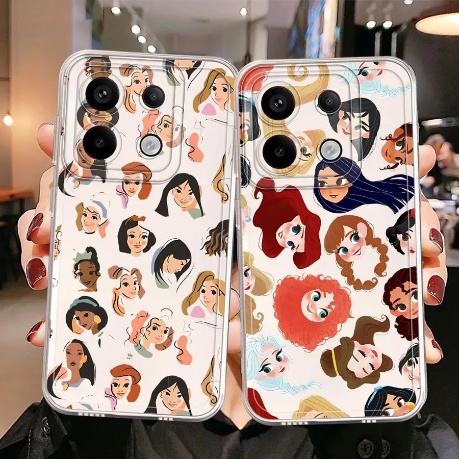 Disney Princess Witch Phone Case for Redmi Note 10 12 13 4G 5G 10S 10Pro 10Lite 11 11S 11Pro 12Pro 13Pro 4G5G 11 12 13ProPlus5G