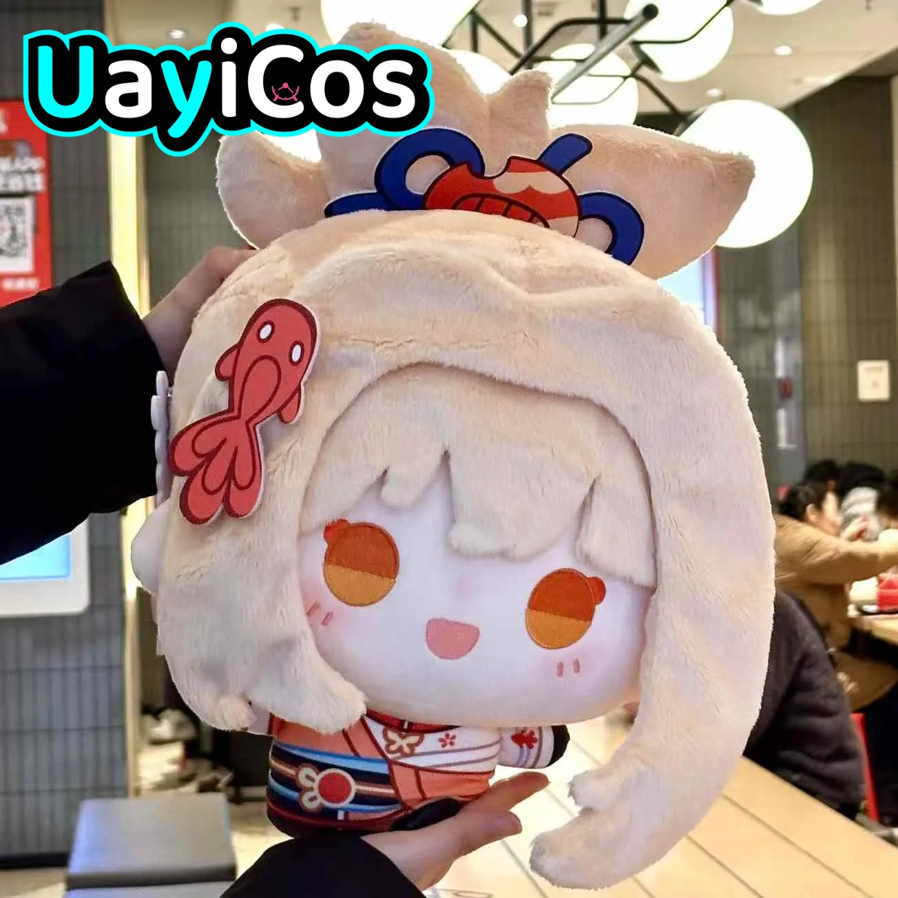 

35cm Genshin Impact Yoimiya Cartoon Stuffed Plushie Plush Doll Clothes Pillow Ornament Anime Figure Game Toy Kids Gifts Cosplay