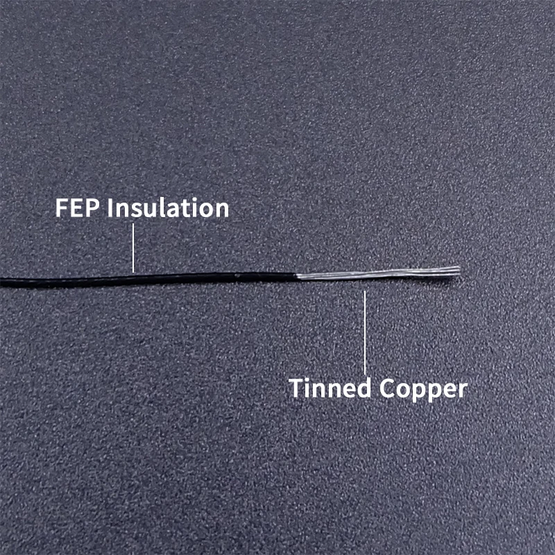FEP Copper Wire UL10064 PTFE Plastic 40/36/34/32/30/28/26AWG Ultra Fine Micro Litz Wires Solder High Conductivity Copper Cable