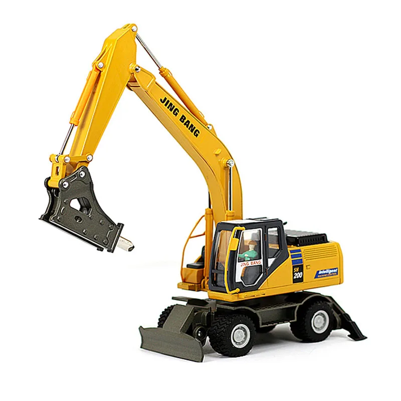 

Литая под давлением большая дробилка, буровая установка, вилочный погрузчик, экскаватор, модель автомобиля из сплава, Коллекционная игрушка, подарок, сувенир, витрина, орнамент