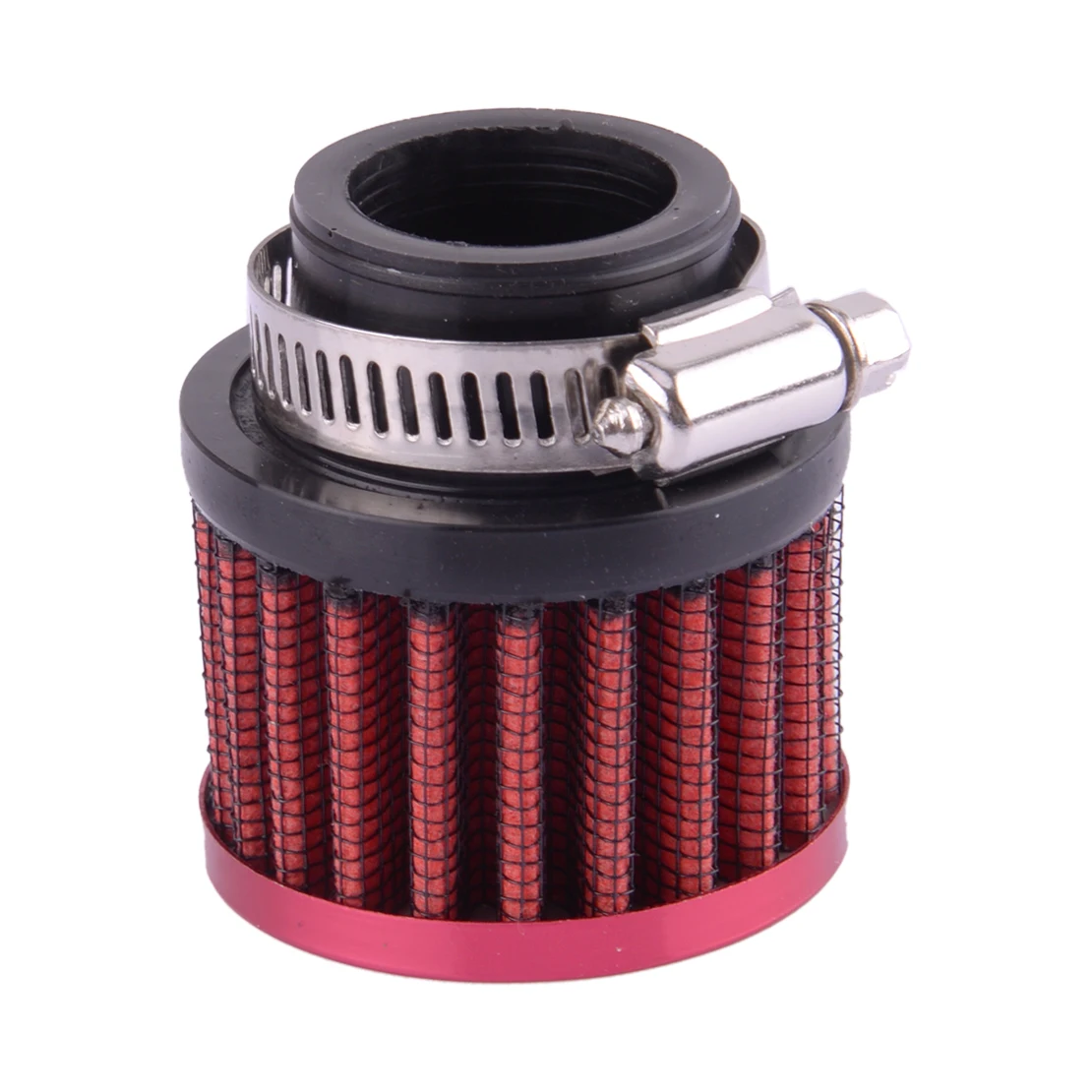 Universal 25mm Diameter Air Intake Filter Cleaner with Clamp for Motorcycle Car Tractor Truck