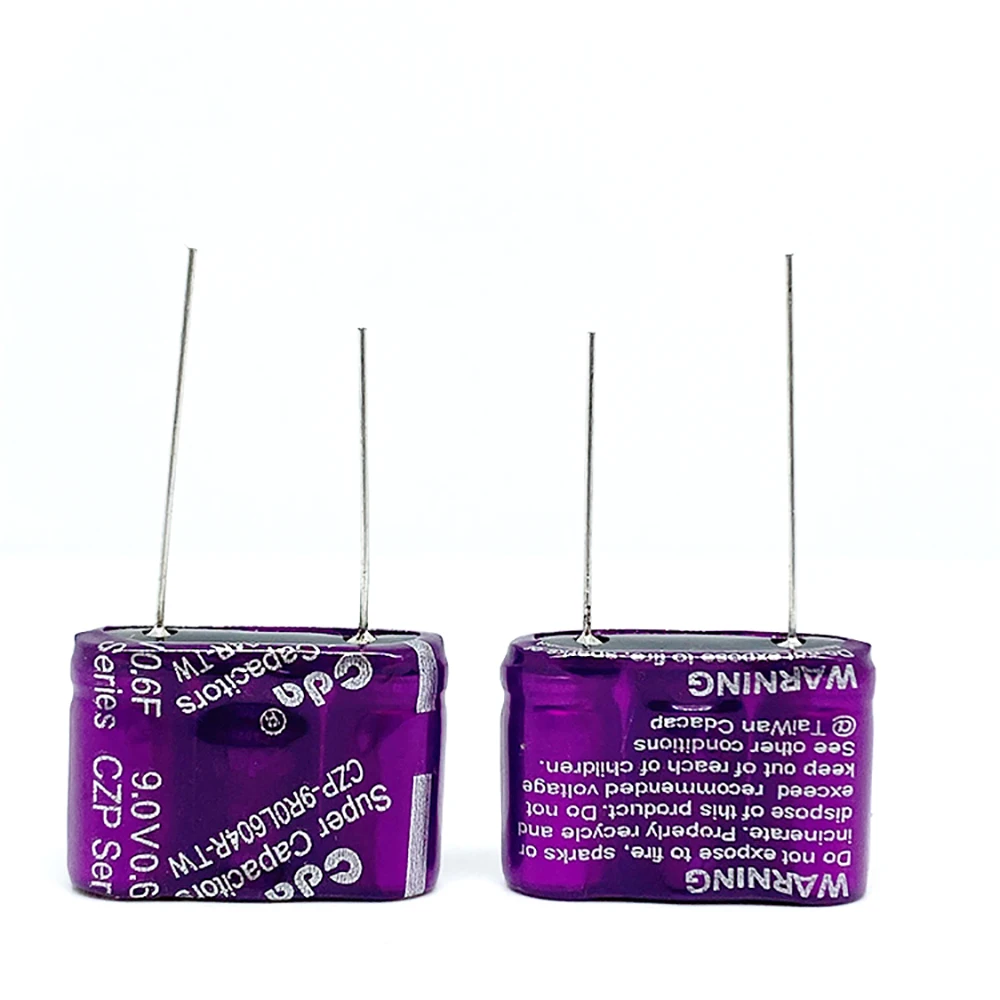 CZP-supercondensadores tipo CDA, 9V, 0.6F, CZP-9R0L604R-TW