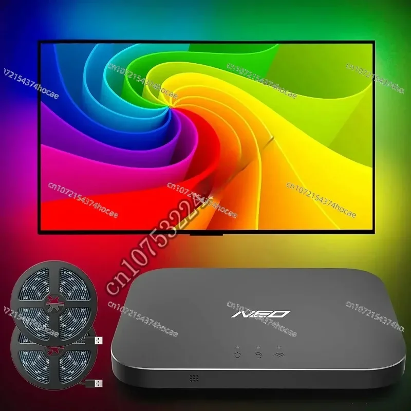 Lytmi for 91-120inch TV PC Gaming HDMI 2.0 Work with Alexa Google Assistant App Control NEO HDMI Sync Box with LED TV Backlight