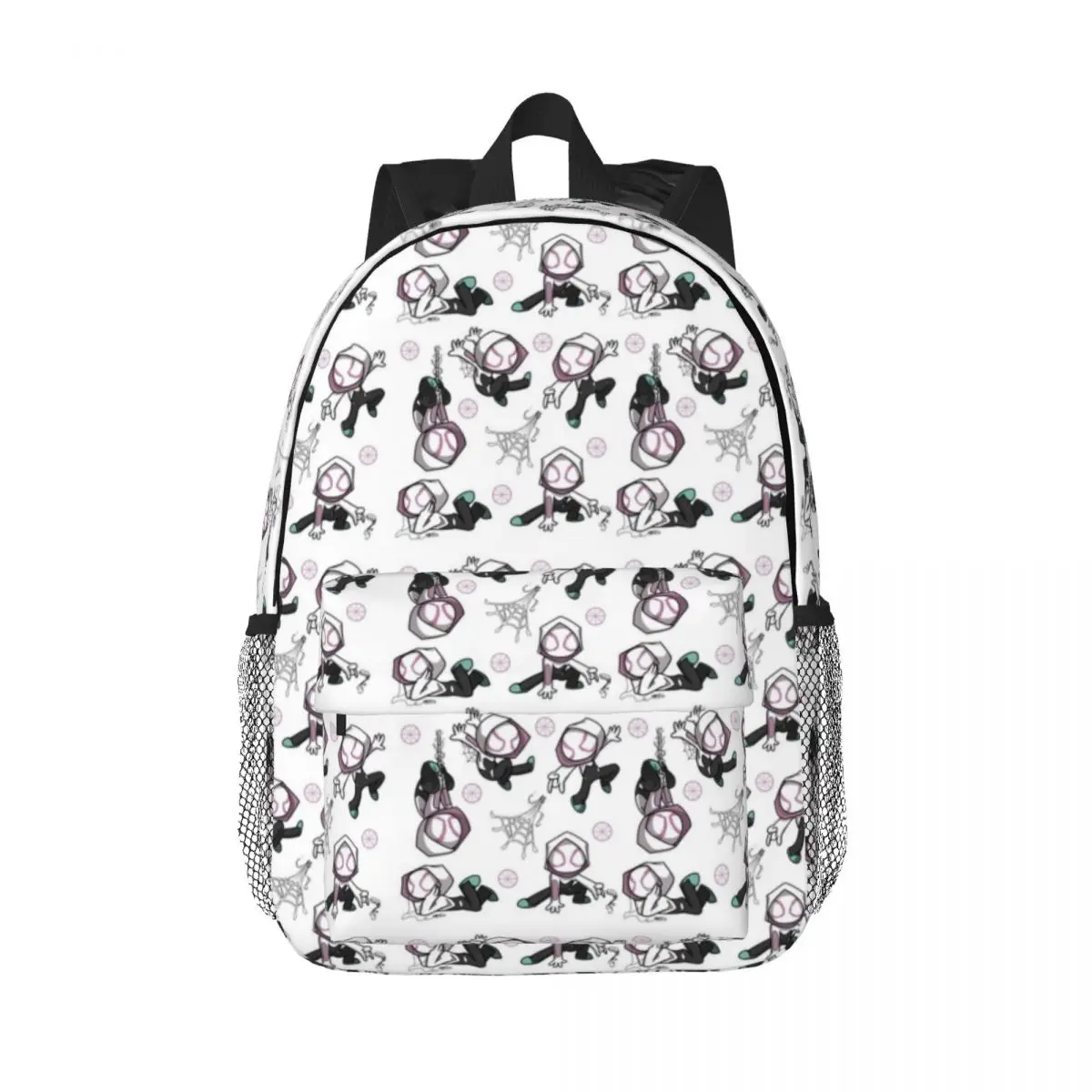 Spider Ghost para niñas y niños, mochila para estudiantes de gran capacidad, mochila ligera impermeable de 15 pulgadas