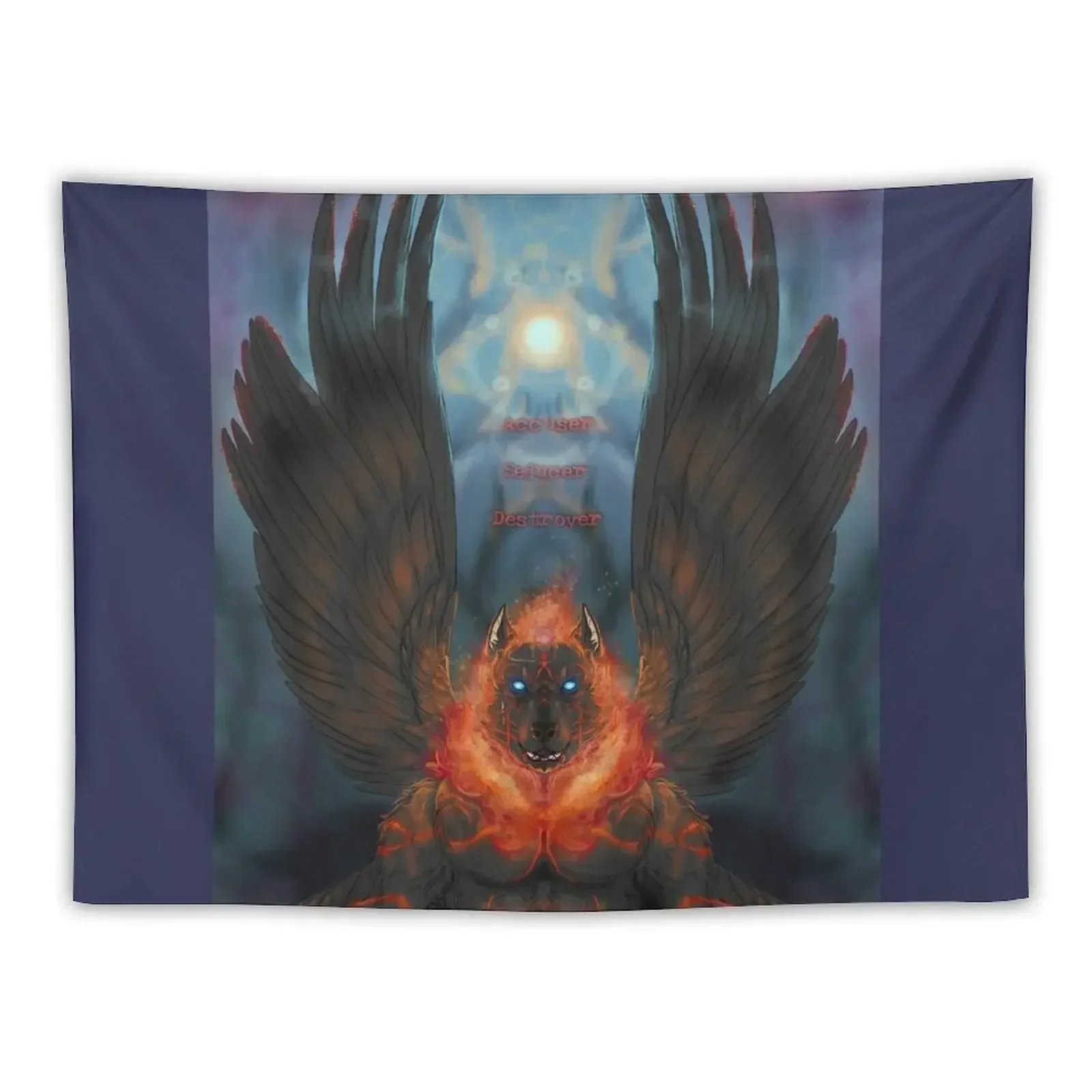 Samael - With Text Tapestry Decor Home Home And Comfort Decor Tapestry